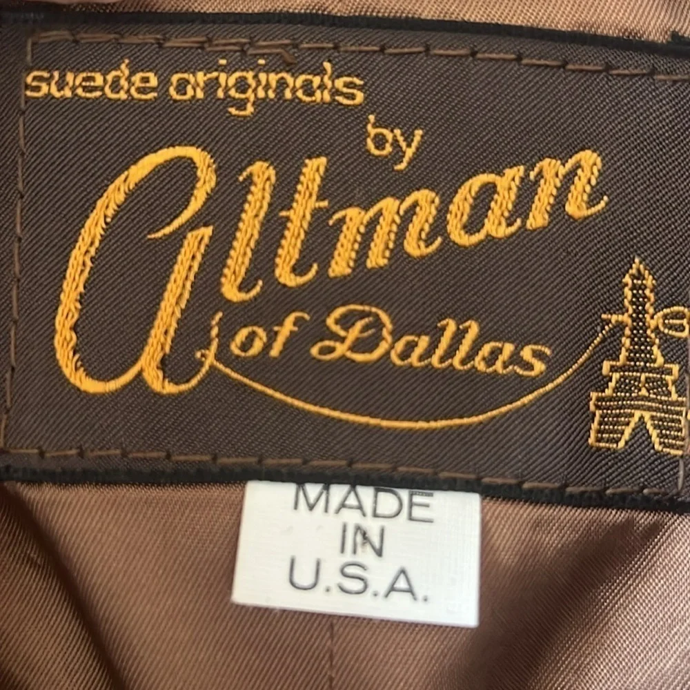 Vintage Brown Leather Blazer, Altman of Dallas